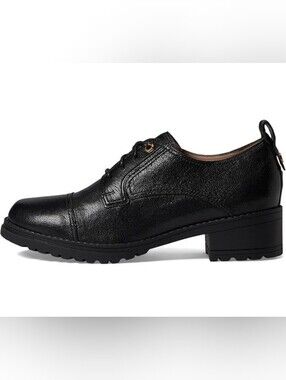 Cole Haan Women's Camea Oxford, Black Leather-8.5